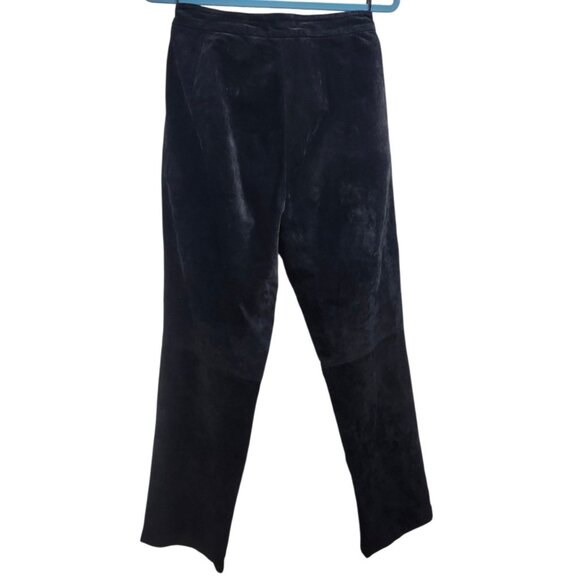 SONOMA Genuine Leather Pants Women’s Size 8 Black 100% Leather Vintage High Rise - Picture 5 of 13